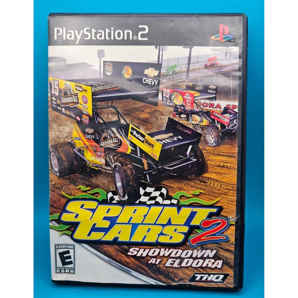 Sprint Cars 2 Showdown at Eldora PlayStation 2 PS2 Racing Game